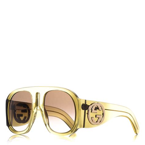 oversized gucci frames|gucci oversized clear sunglasses.